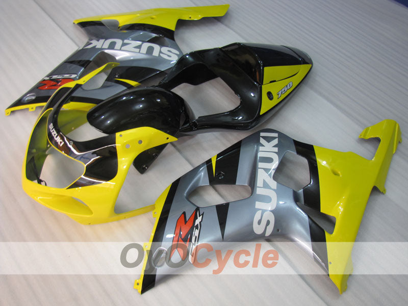 Kit de carénage à injection pour GSX R750 00-03 - Jaune, Argent - Style usine #OYO87905118 Image secondaire du produit