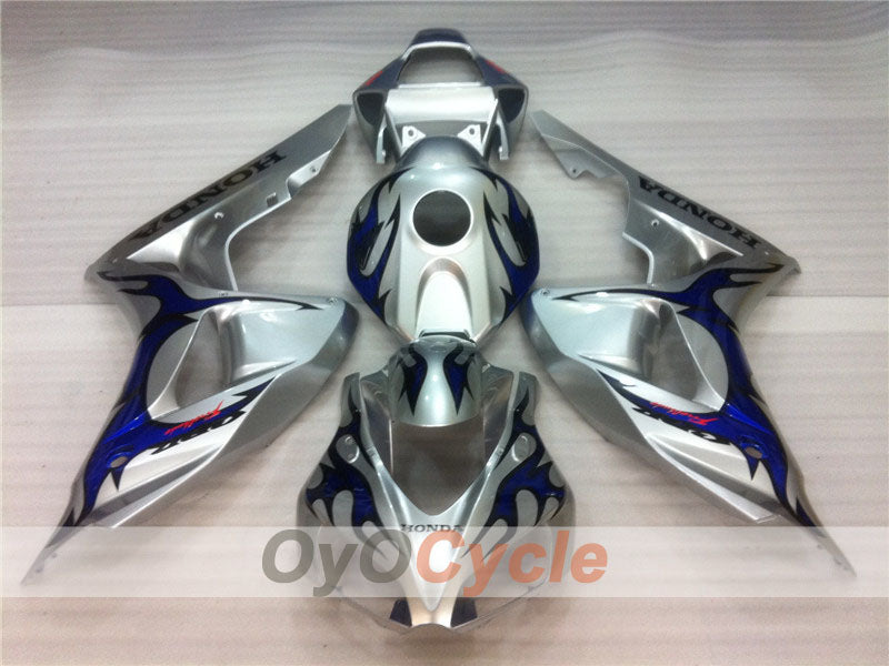 Kit de carénage à injection pour CBR1000RR 06-07 - Bleu, argent - Flamme #OYO87900583