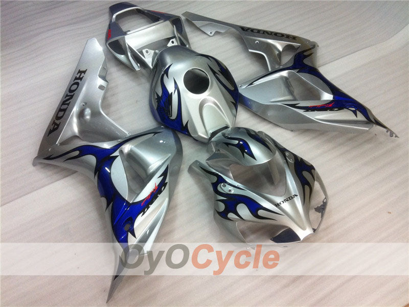 Kit de carénage à injection pour CBR1000RR 06-07 - Bleu, argent - Flamme #OYO87900583 Image secondaire du produit