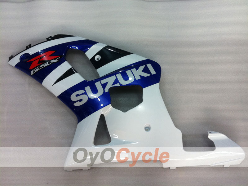 Kit de carénage à injection pour GSX R600 01-03 - Blanc, Noir - Style d'usine #OYO87901072