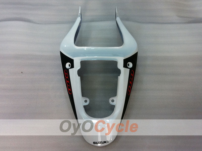 Kit de carénage à injection pour GSX R600 01-03 - Blanc, Noir - Style d'usine #OYO87901072