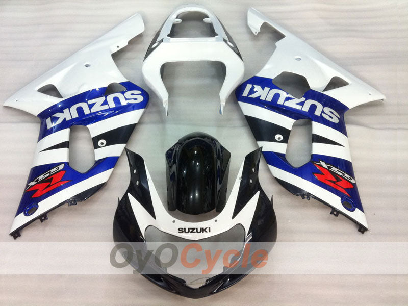 Kit de carénage à injection pour GSX R750 00-03 - Bleu, Blanc - Style d'usine #OYO87901073
