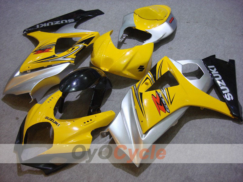 Kit de carénage à injection pour GSX R1000 07-08 - Jaune, Noir - Style usine #OYO87902128