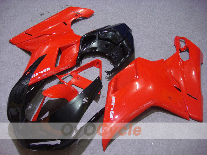 Kit de carénage à injection pour Ducati 848 08-13 - Rouge, noir - Style usine #OYO87902198