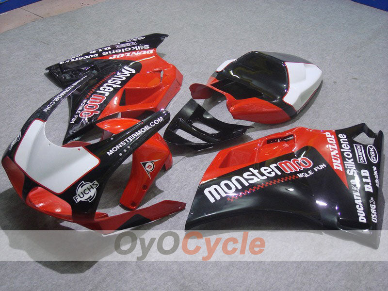 Kit de carénage à injection pour Ducati 998 02-04 - Rouge, Noir - Monstermob #OYO87902302 Image principale du produit