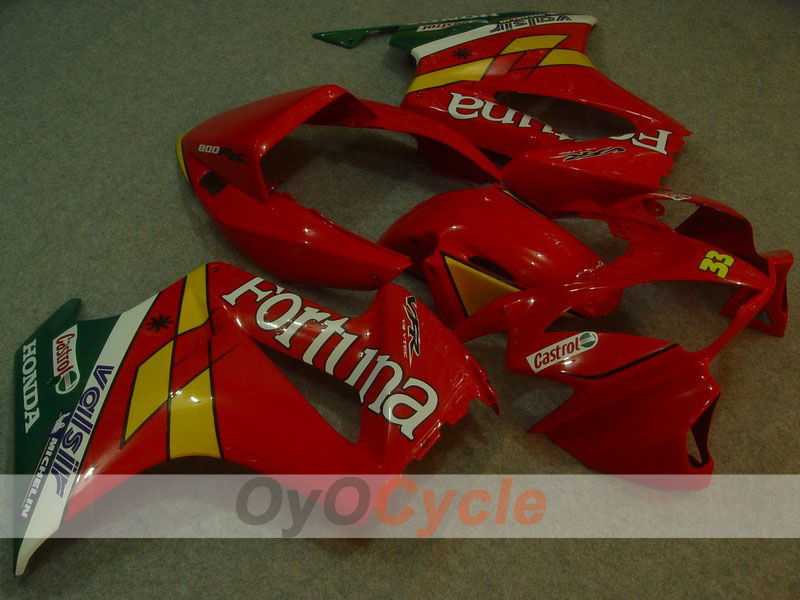 Kit de carénage pour VFR800 98-01 - Rouge - Castrol #OYO87902899