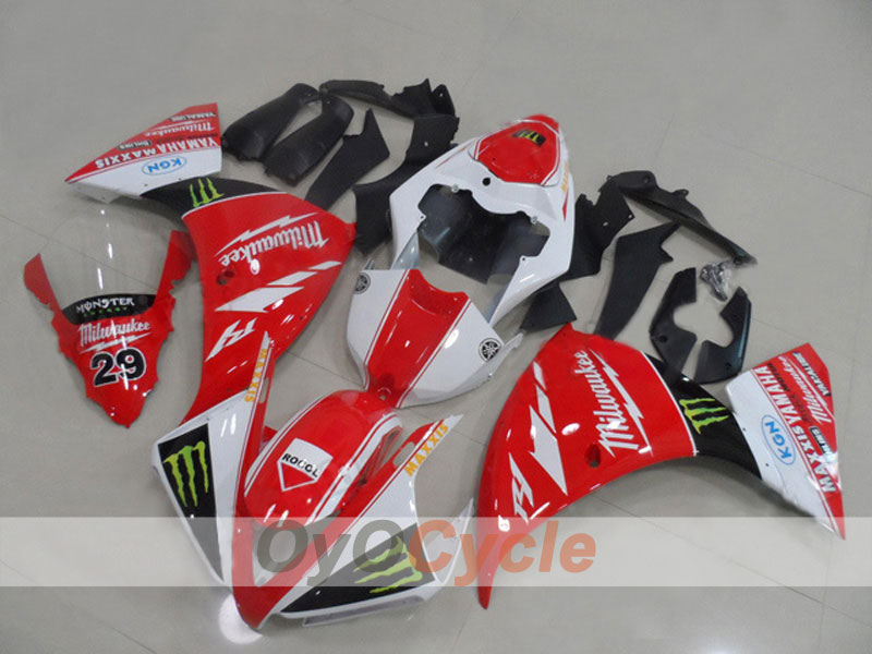 Kit de carénage injecté pour YZF-R1 12-14 - Rouge, blanc - MAXXIS #OYO87903181 Image principale du produit