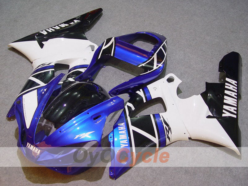 Kit de carénages injectés pour YZF-R1 00-01 - Bleu, noir - Style d'origine #OYO87900781