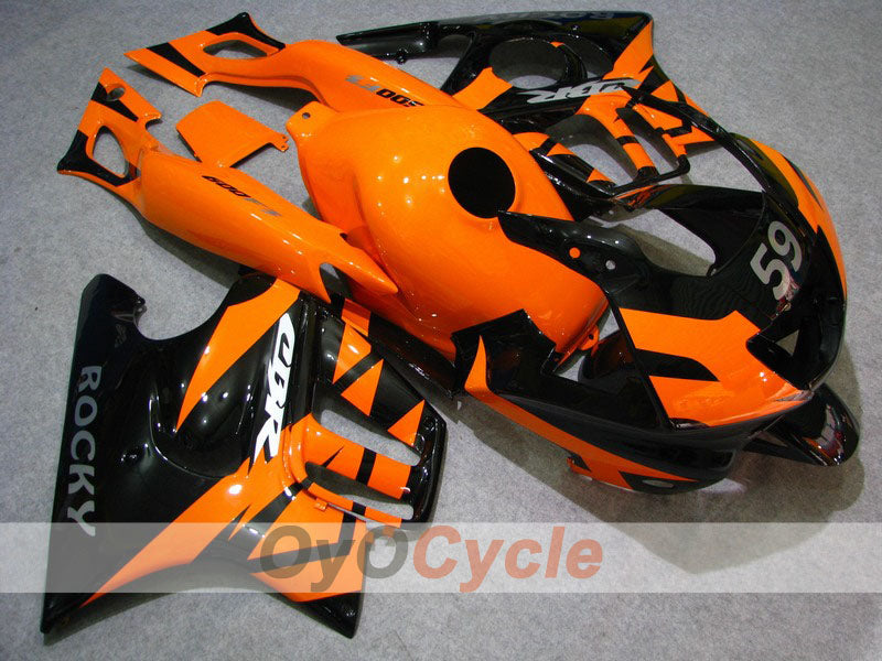Kit de carénage à injection pour CBR600F3 95-96 - Orange, noir - Style d'origine #OYO87900026