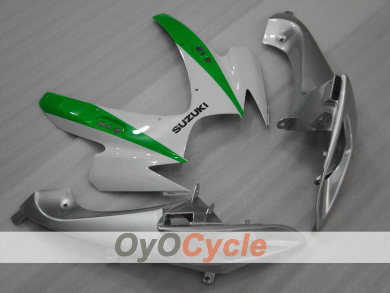 Kit de carénage à injection pour GSX R600 06-07 - Blanc, Argent - Style d'origine #OYO87901521