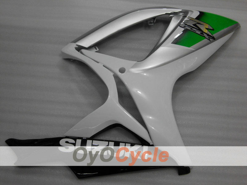 Kit de carénage à injection pour GSX R750 06-07 - Vert, Argent - Style d'origine #OYO87901311