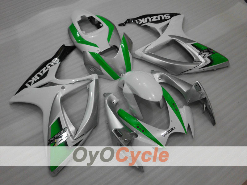 Kit de carénage à injection pour GSX R600 06-07 - Blanc, Argent - Style d'origine #OYO87901521 Image principale du produit