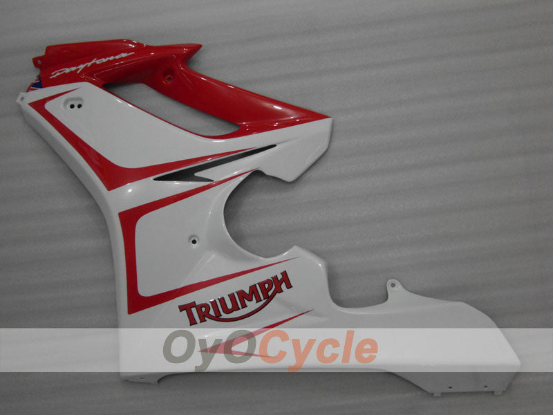 Kit de carénage à injection pour Triumph Daytona 675 06-08 - Rouge, Blanc - Style usine #OYO87903144