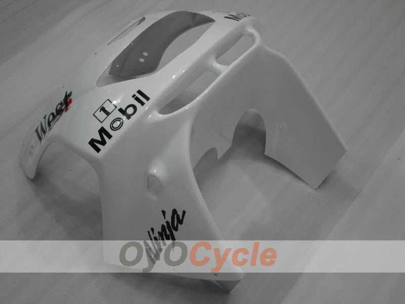 Kit de carénage à injection pour NINJA ZX-6R 94-97 - Blanc, noir - West #OYO87902996