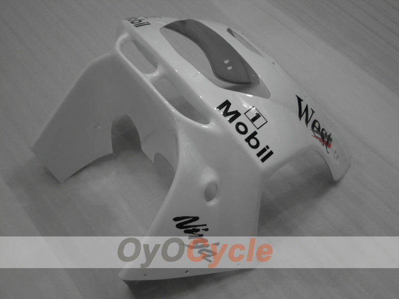 Kit de carénage à injection pour NINJA ZX-6R 94-97 - Blanc, noir - West #OYO87902996
