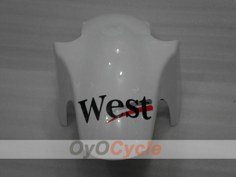 Kit de carénage à injection pour NINJA ZX-6R 94-97 - Blanc, noir - West #OYO87902996