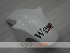 Kit de carénage à injection pour NINJA ZX-6R 94-97 - Blanc, noir - West #OYO87902996
