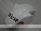 Kit de carénage à injection pour NINJA ZX-6R 94-97 - Blanc, noir - West #OYO87902996