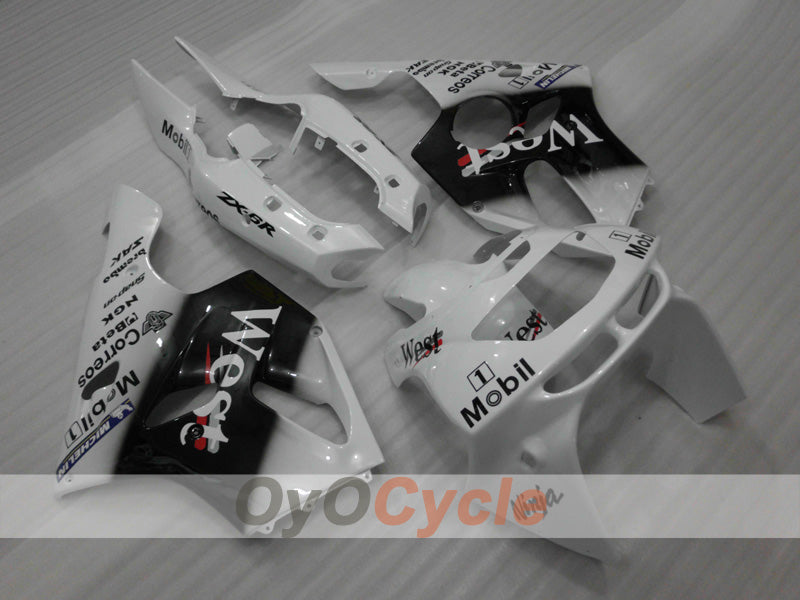 Kit de carénage à injection pour NINJA ZX-6R 94-97 - Blanc, noir - West #OYO87902996 Image principale du produit