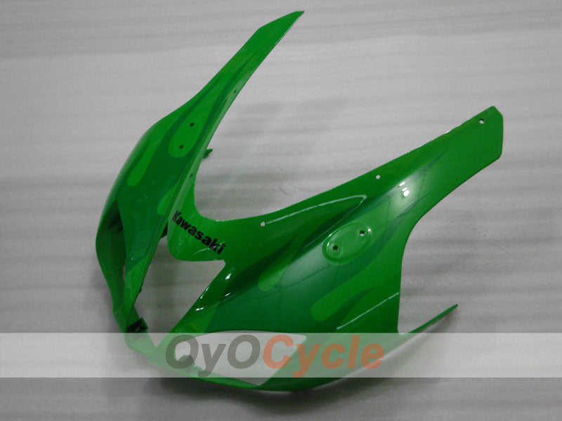 Kit de carénage à injection pour NINJA ZX-6R 07-08 - Vert - Flamme #OYO87901932
