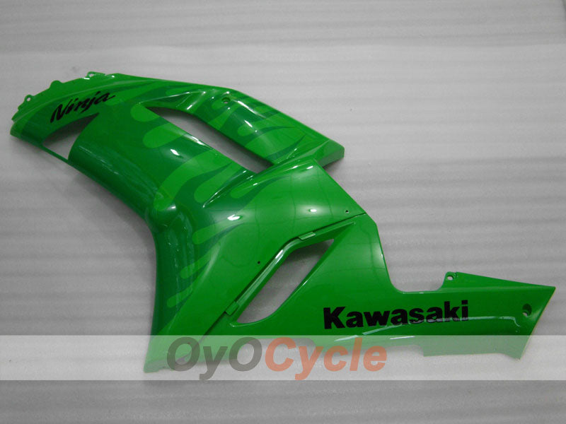 Kit de carénage à injection pour NINJA ZX-6R 07-08 - Vert - Flamme #OYO87901932