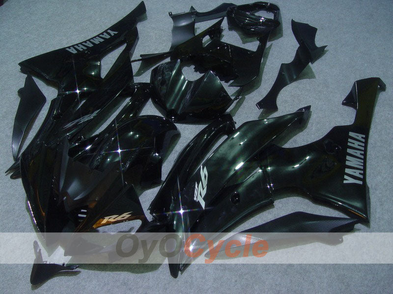 Kit de carénages en injection pour YZF-R6 08-16 - Noir - Style d’origine #OYO87900976
