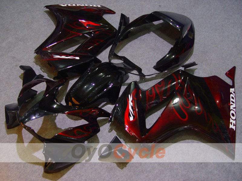 Kit de carénage pour VFR800 98-01 - Rouge, noir - Flame #OYO87902897
