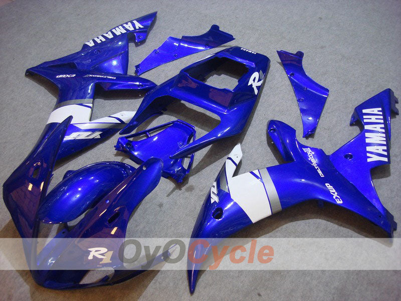Kit de carénage à injection pour YZF-R1 02-03 - Bleu, blanc - Style usine #OYO87900812