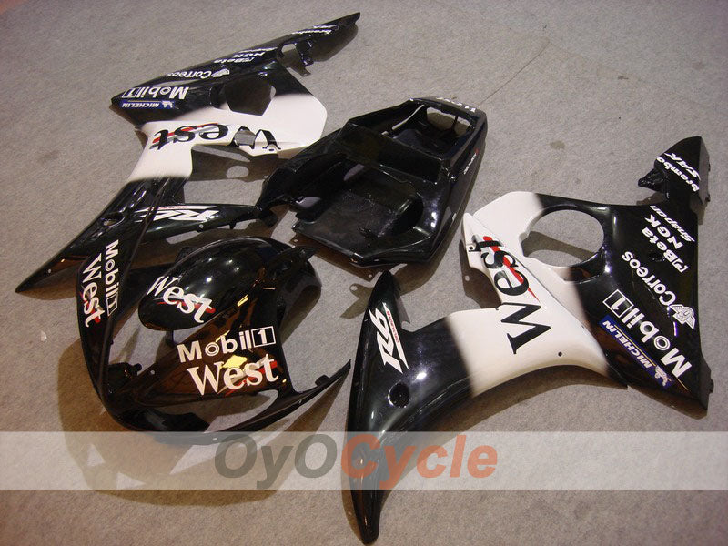 Kit de carénage à injection pour YZF-R6 05 - Blanc, Noir - West #OYO87902642 Image principale du produit