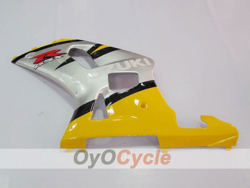 Kit de carénage à injection pour GSX R600 01-03 - Jaune, argent - Style d'origine #OYO87901085