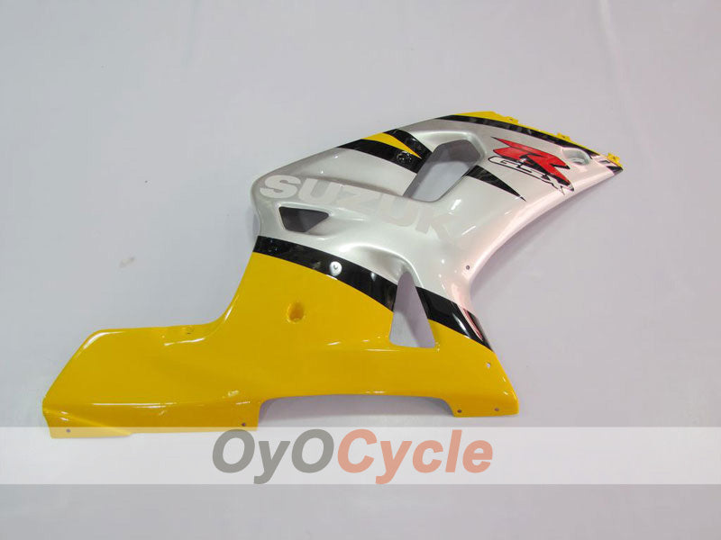 Kit de carénage à injection pour GSX R750 00-03 - Jaune, Argent - Style d'usine #OYO87901065