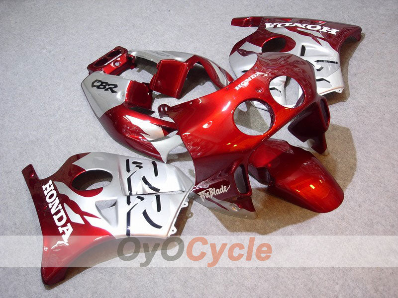 Kit de carénages à injection pour CBR250RR 90-94 - Rouge, Argent - Fireblade #OYO87902927