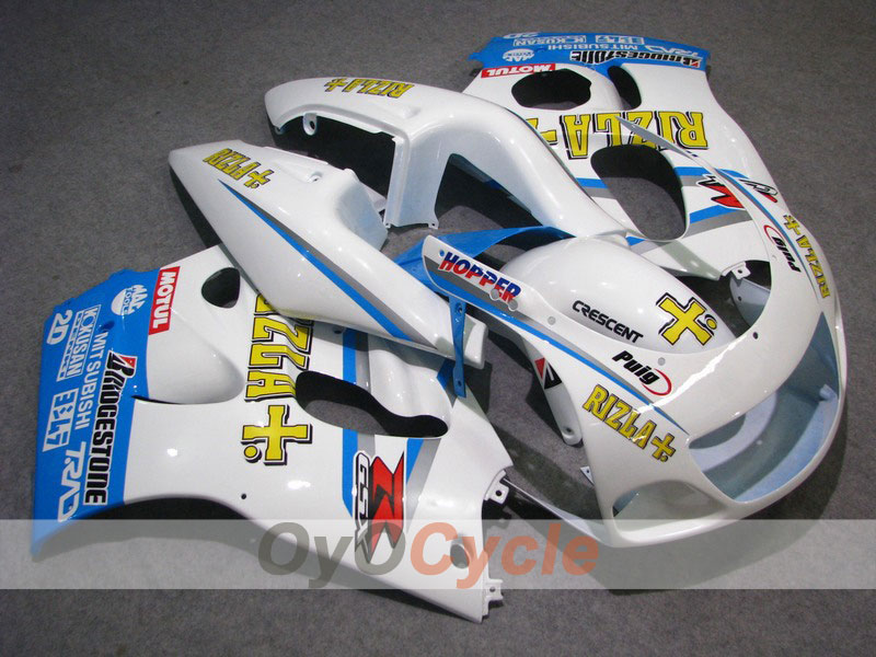 Kit de carénage pour Suzuki GSXR750 96-99 - Bleu, blanc - MOTUL, Rizla+ #OYO87903009