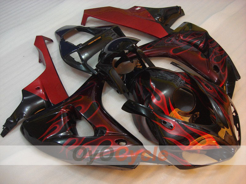 Kit de carénage à injection pour CBR1000RR 06-07 - Rouge, noir - Flamme #OYO87900593