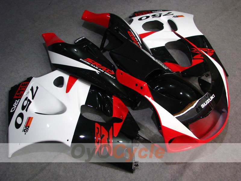 Kit de carénage pour Suzuki GSXR750 96-99 - Rouge, noir - Style d’origine #OYO87903012