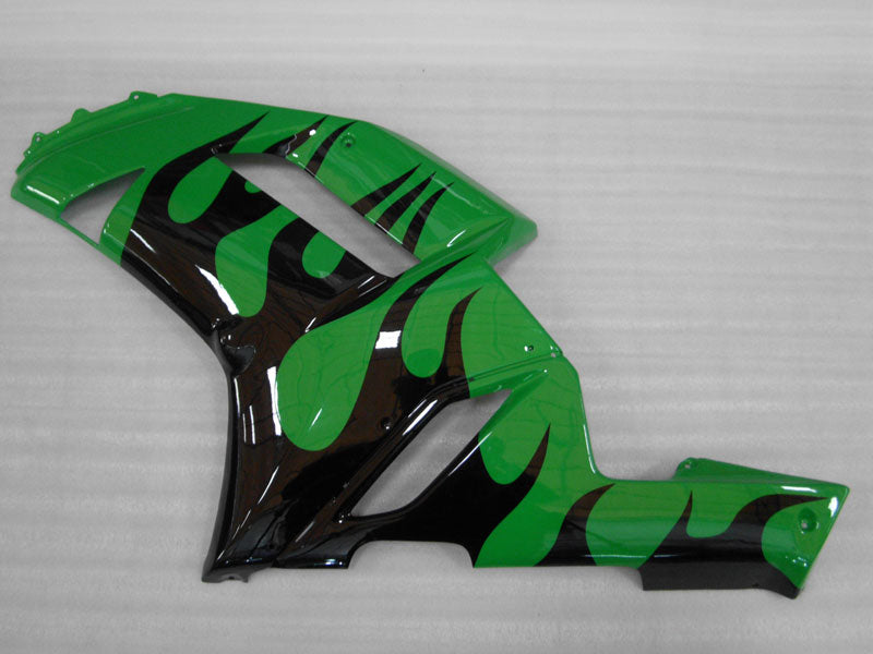 Kit de carénage à injection pour NINJA ZX-6R 07-08 - Vert, Noir - Flamme #OYO87901931