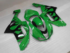 Kit de carénage à injection pour NINJA ZX-6R 07-08 - Vert, Noir - Flamme #OYO87901931