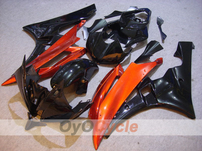 Kit de carénage injecté pour YZF-R6 06-07 - Orange, noir - Style usine #OYO87900949 Image principale du produit