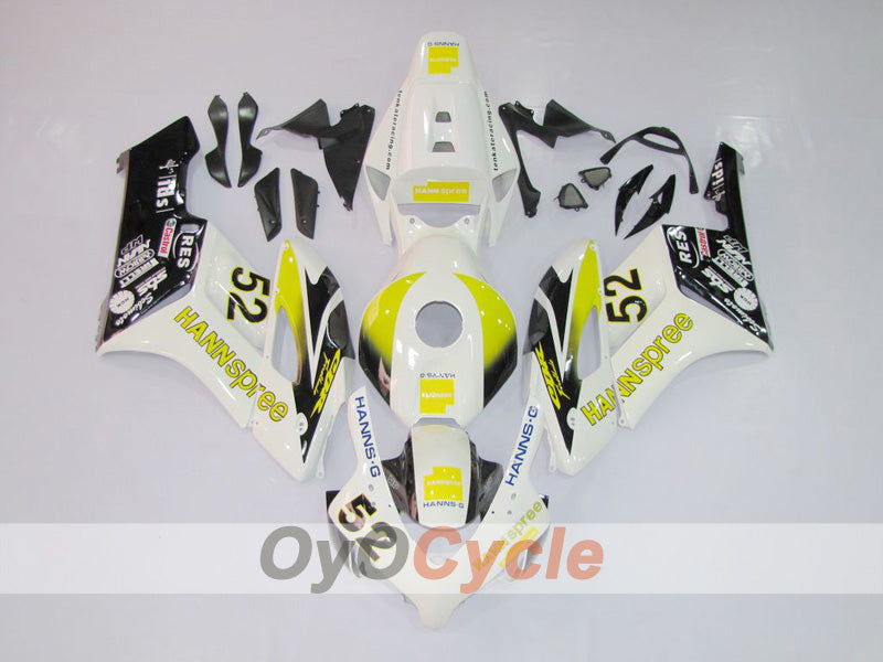 Kit de carénage à injection pour CBR1000RR 04-05 - Jaune, Blanc - HANN Spree #OYO87902843
