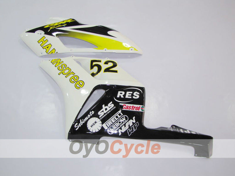 Kit de carénage à injection pour CBR1000RR 04-05 - Jaune, Blanc - HANN Spree #OYO87902843