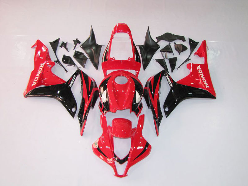 Kit de carénage à injection pour CBR600RR 07-08 - Rouge, Noir - Style d'origine #OYO87900386 Image principale du produit