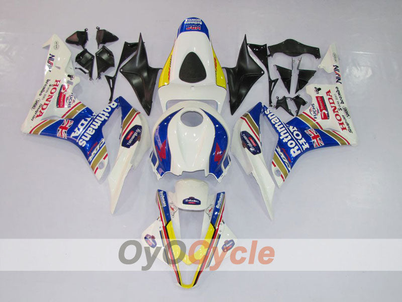Kit de carénage injecté pour CBR600RR 07-08 - Bleu, Blanc - Rothmans #OYO87900422