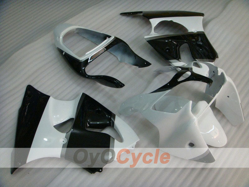 Kit de carénage à injection pour NINJA ZX-6R 00-02 - Blanc, Noir - Style d'usine #OYO87901699
