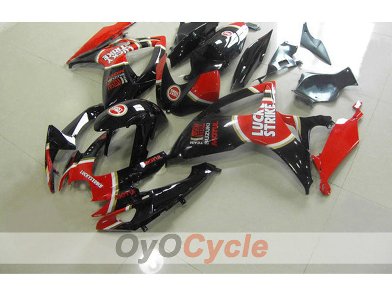 Kit de carénage injecté pour GSX R600 11-26 - Rouge, Noir - MOTUL #OYO87903229