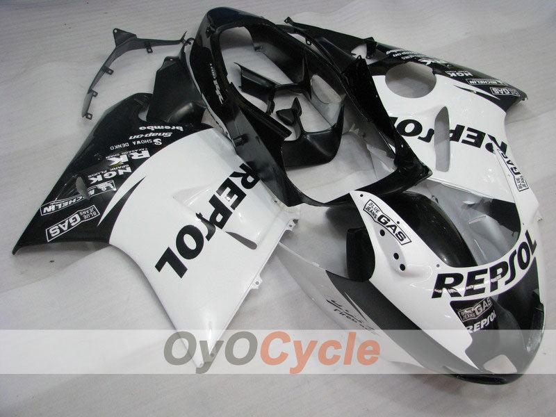 Kit de carénages à injection pour CBR1100XX 96-07 - Blanc, noir - Repsol #OYO87902817 Image principale du produit