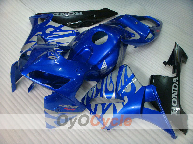 Kit de carénage injecté pour CBR600RR 05-06 - Bleu, noir - Style d’origine #OYO87900300