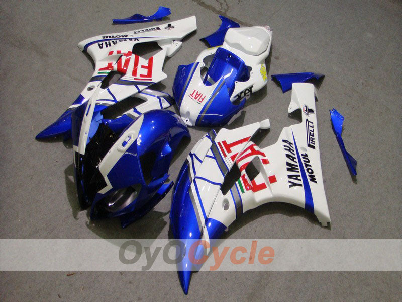 Kit de carénage injecté pour YZF-R6 06-07 - Bleu, blanc - FIAT, MOTUL #OYO87900935 Image principale du produit