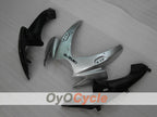 Kit de carénage à injection pour GSX R600 06-07 - Blanc, Argent - Style d'origine #OYO87901523