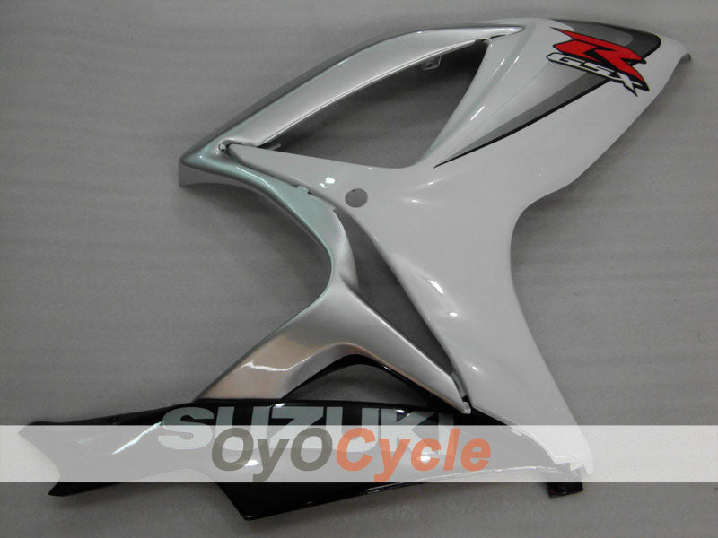 Kit de carénage à injection pour GSX R600 06-07 - Blanc, Argent - Style d'origine #OYO87901523