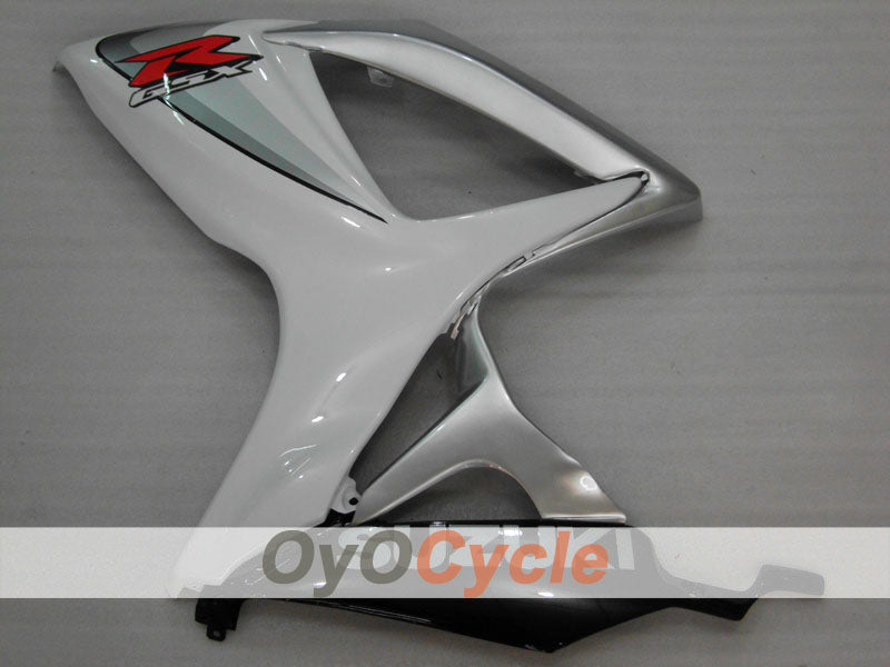Kit de carénage à injection pour GSX R600 06-07 - Blanc, Argent - Style d'origine #OYO87901523